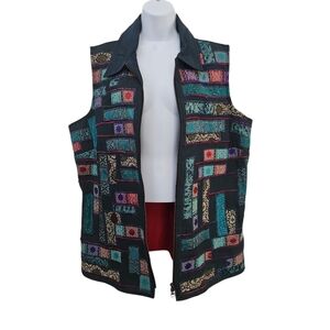 Multicolor Patchwork Vest